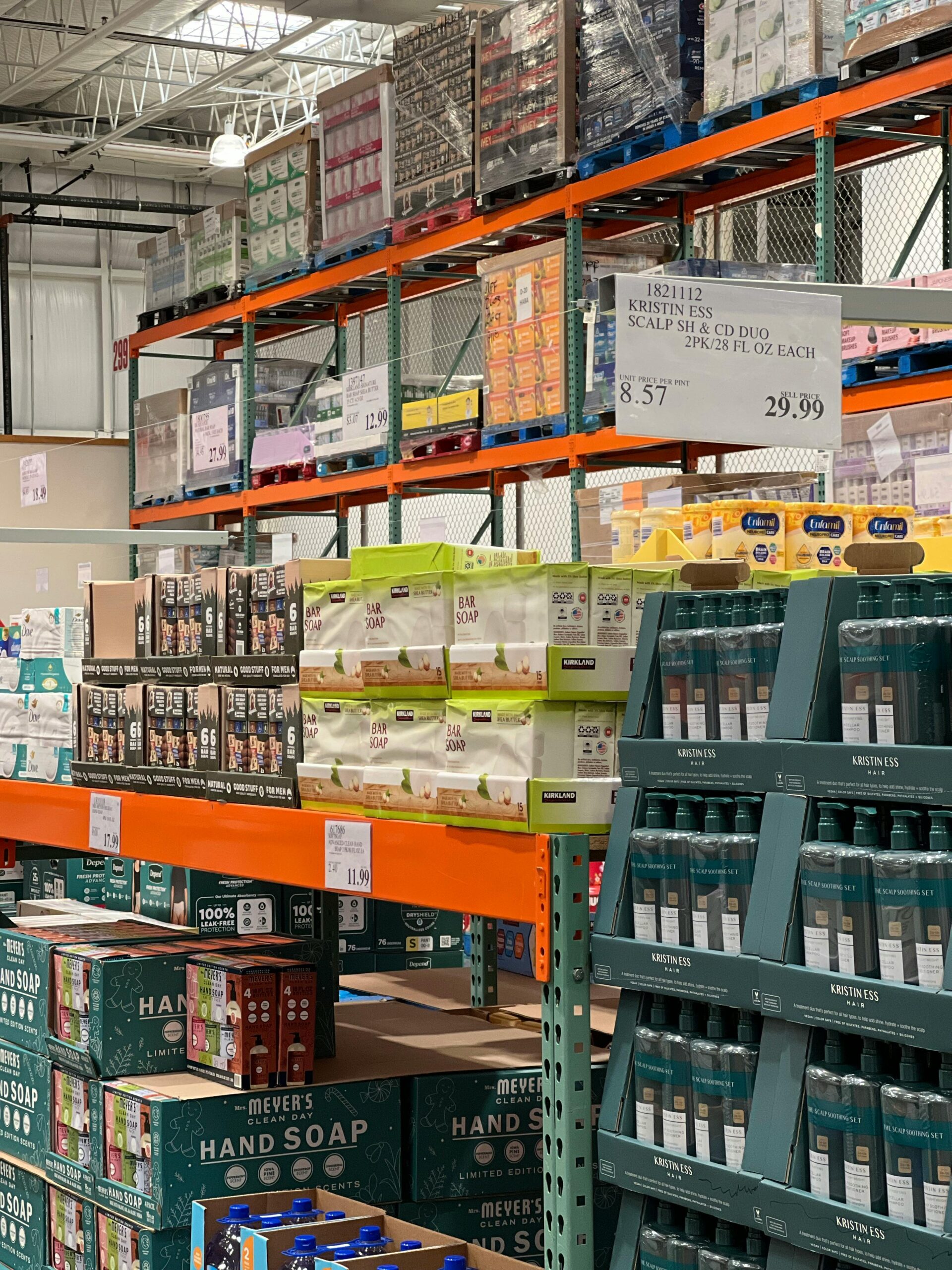 Wholesale Warehouse Aisle with Various Products